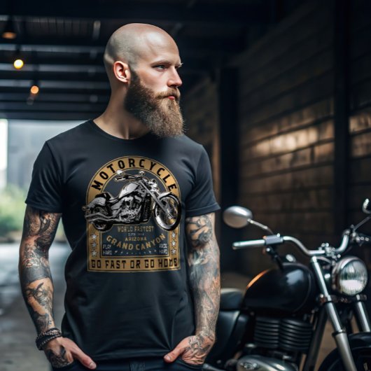 Retro Grand Canyon Motorcycle T-shirt