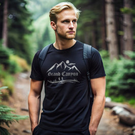 Retro Grand Canyon Wandelavontuur T-shirt