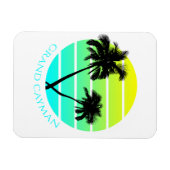 Retro Grand Cayman Islands Magneet (Horizontaal)
