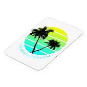 Retro Grand Cayman Islands Magneet (Linkerzijde)