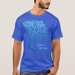 Retro Grand Cayman Islands Tribal Stingray Zee Ray T-shirt
