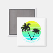 Retro Grand Cayman Magneet (Voorkant / Achterkant)