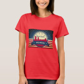 Retro Grand Rapids Michigan Skyline T-shirt (Voorkant)