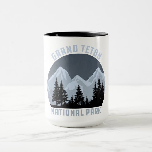  retro Grand Teton National Park Wyoming Mok (Midden)