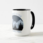  retro Grand Teton National Park Wyoming Mok (Voorkant rechts)