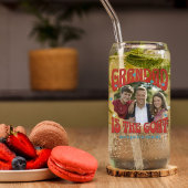 Retro Grandad is het geitenfotoblikglas Blikvorm Glas