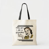 Retro Grandma T-shirts en cadeaus Tote Bag (Voorkant)