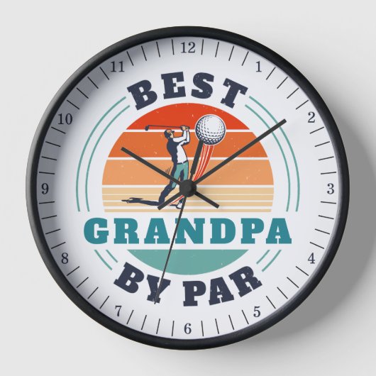 Retro Grandpa Birthday Retro Golf Grandfather (Voorkant)