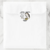 Retro Granma T-shirts en cadeaus Hart Sticker (Tas)