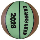 Retro Granny Camp tekst Basketbal (Verticaal)