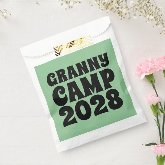 Retro Granny Camp tekst Bedankzakje (Gezegeld)