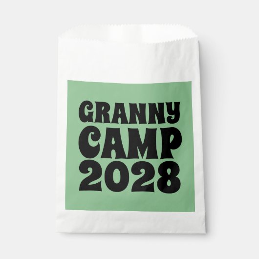 Retro Granny Camp tekst Bedankzakje (Voorkant)