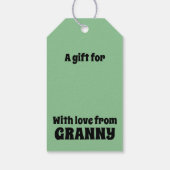 Retro Granny Camp tekst Cadeaulabel (Achterkant)