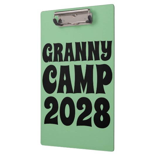 Retro Granny Camp tekst Klembord (Links)