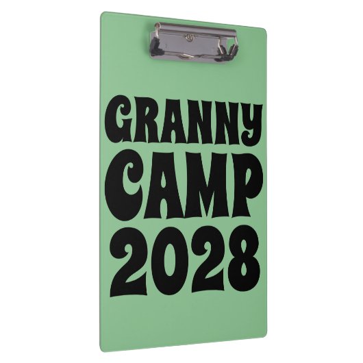 Retro Granny Camp tekst Klembord (Rechts)