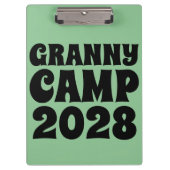 Retro Granny Camp tekst Klembord (Voorkant)