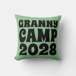 Retro Granny Camp tekst Kussen