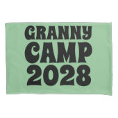 Retro Granny Camp tekst Kussensloop (Voorkant)