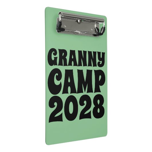 Retro Granny Camp tekst Mini Klembord (Schuin)