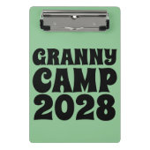 Retro Granny Camp tekst Mini Klembord (Voorkant)