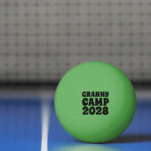 Retro Granny Camp tekst Pingpongbal (Net)