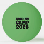 Retro Granny Camp tekst Pingpongbal (Achterkant)