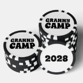 Retro Granny Camp tekst Poker Chips (Opstapeling)