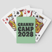 Retro Granny Camp tekst Pokerkaarten (Achterkant)