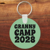 Retro Granny Camp tekst Sleutelhanger (Voorkant)