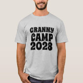 Retro Granny Camp tekst T-shirt (Voorkant)