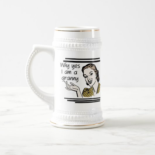 Retro Granny T-shirts en cadeaus Bierpul (Links)