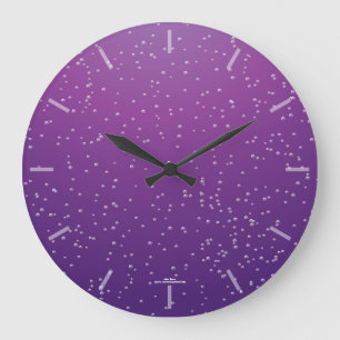 Retro Grape Soda Bubbles Clock Grote Klok