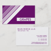 retro GRAPES Visitekaartje (Voorkant / Achterkant)
