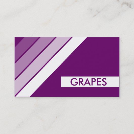 retro GRAPES Visitekaartje (Voorkant)