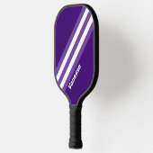 Retro Grapevine Grove Stripes met naam Pickleball Paddle (Links)