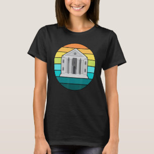 Retro Graphic Bank Clerk Bookkeeper Bank Employee T-shirt