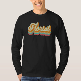 Retro Graphic Botanical Flowers Gardening Plant Lo T-shirt