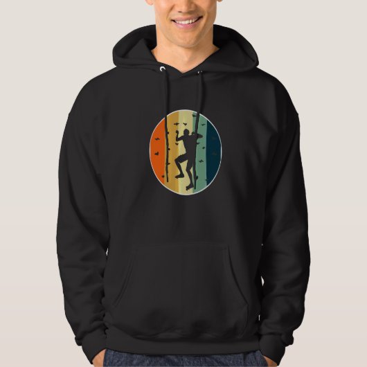 Retro Graphic Couldering Bouldering Rock Climate M Hoodie (Voorkant)