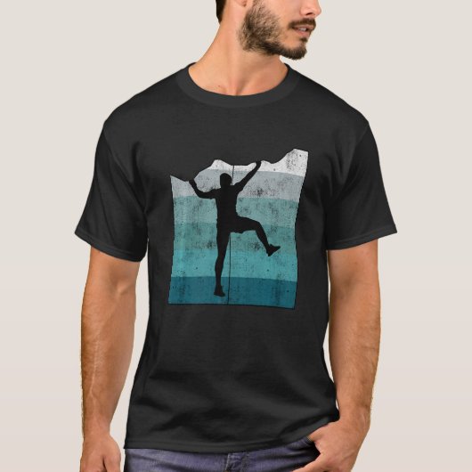 Retro Graphic Couldering Bouldering Rock Climate M T-shirt (Voorkant)