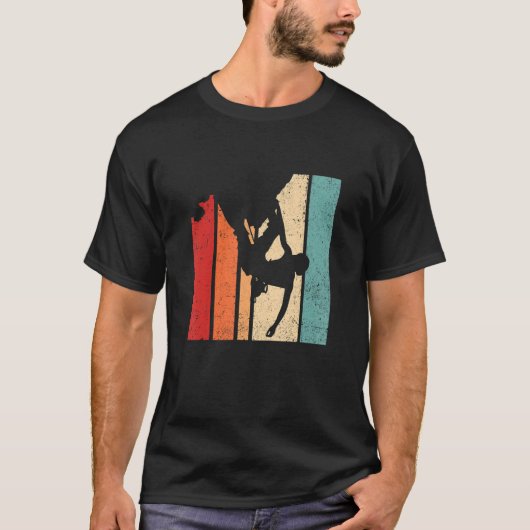 Retro Graphic Couldering Bouldering Rock Climate M T-shirt (Voorkant)