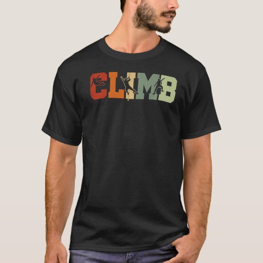 Retro Graphic Couldering Bouldering Rock Climate M T-shirt (Voorkant)