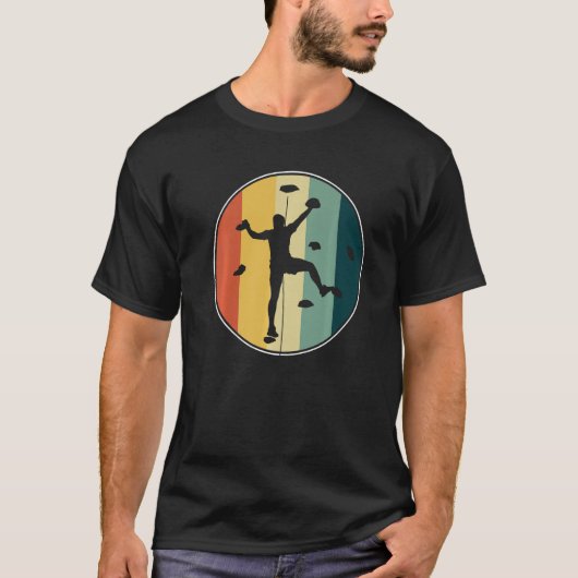 Retro Graphic Couldering Bouldering Rock Climate M T-shirt (Voorkant)