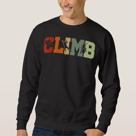 Retro Graphic Couldering Bouldering Rock Climate M Trui (Voorkant)