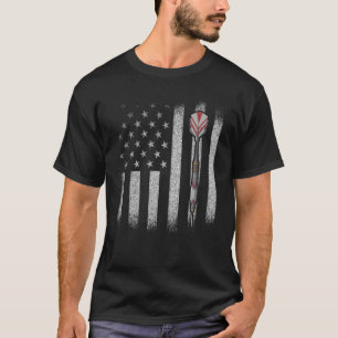 Retro Graphic Dart Player Darts Dartboard Bullseye T-shirt
