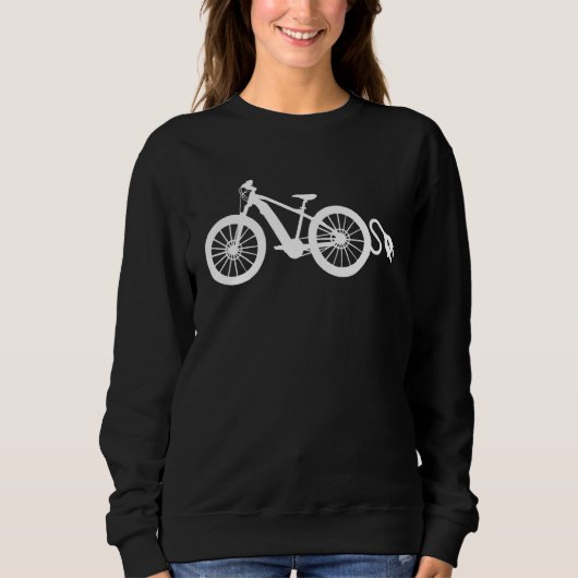 Retro Graphic E-Bike Mountainbiking Bicycle E-Bike Trui (Voorkant)