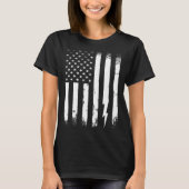 Retro Graphic Electrician Electrical Engineer Engi T-shirt (Voorkant)