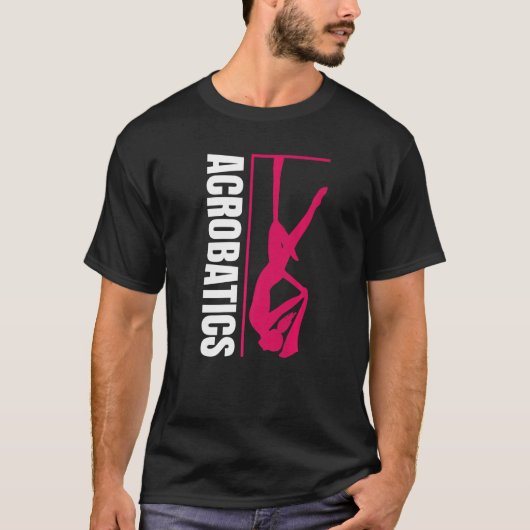 Retro Graphic Gymnast Gymnastics Acrobat Acrobatic T-shirt (Voorkant)