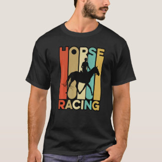 Retro Graphic Horse Lover Equestrian Rider Horses  T-shirt