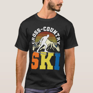 Retro Graphic Langlaufen Wintersport B T-shirt