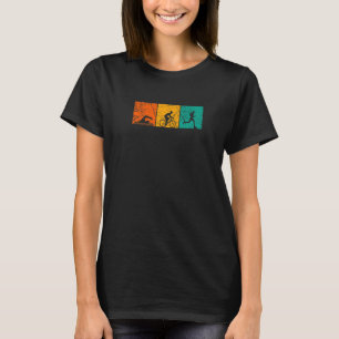 Retro Graphic Run Bike Swim Triathlon Triathletet T-shirt